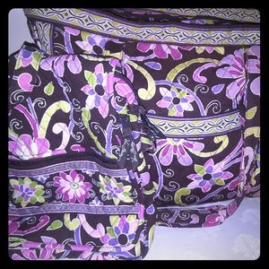 Crossbody purse and matching weekend bag